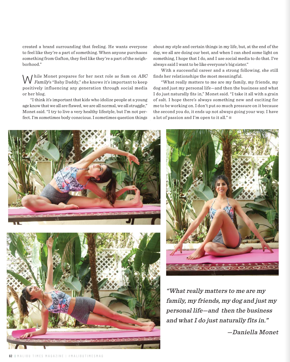 Daniella Monet Malibu Times Magazine