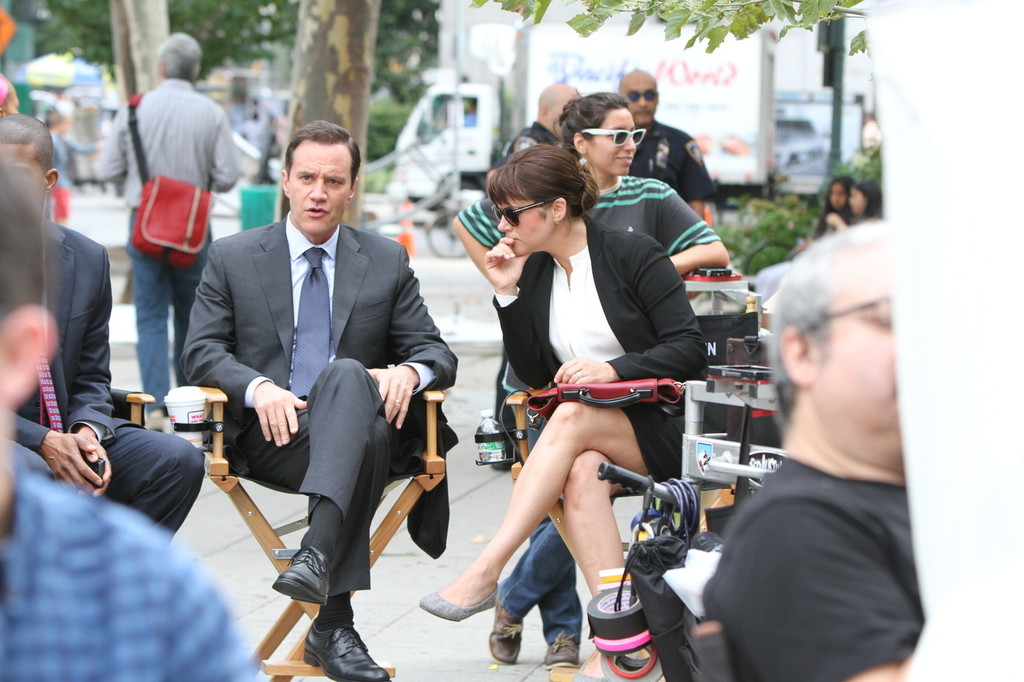 Tiffani Thiessen White Collar Set in New York-1